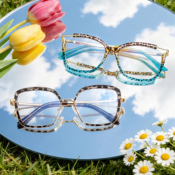 Écaille et Léopard lunettes