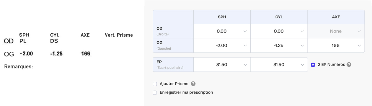 Exemple d’infos complémentaires 1