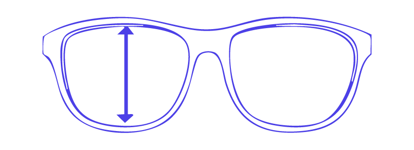 hauteur des verres des lunettes Zeelool