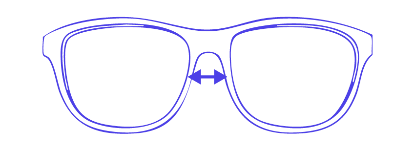 largeur du pont des lunettes Zeelool